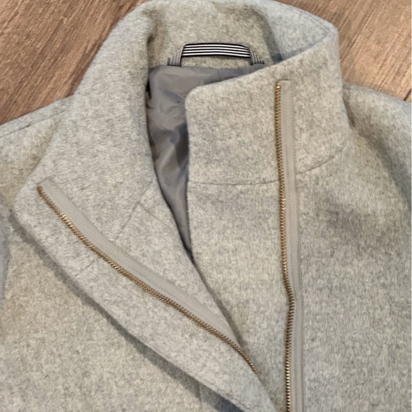 NWOT J Crew Wool City Coat with Full Zip in Heather Dusk Size 2 - Picture 7 of 12